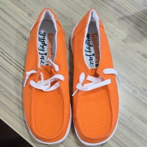 Gypsy Jazz GAMEDAY Bright Orange Casual Shoes BNWOT